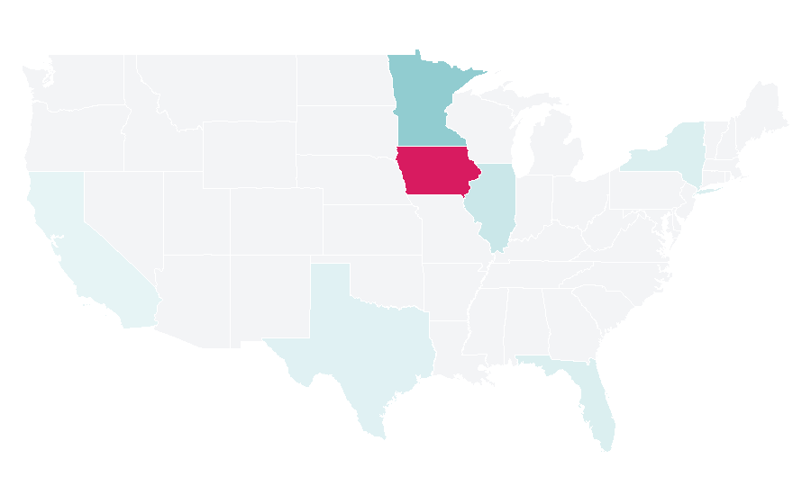 Affinity by region — The Beaches of Fort Myers & Sanibel, United States