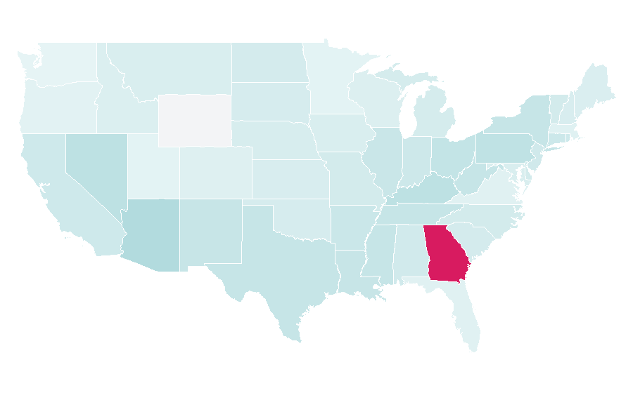 Affinity by region — The Bella Twins, United States