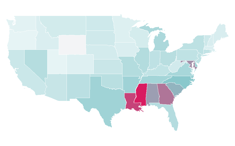 Affinity by region — The Best Man Holiday, United States