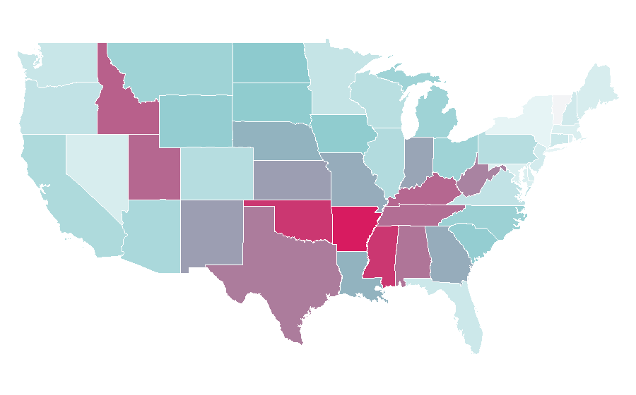 Affinity by region — The Blind Side (film), United States