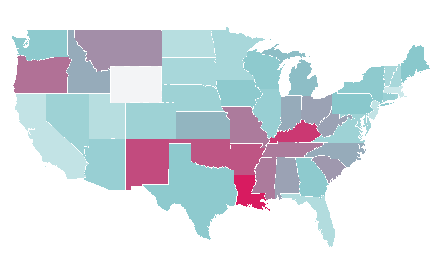 Affinity by region — The Bone Collector, United States