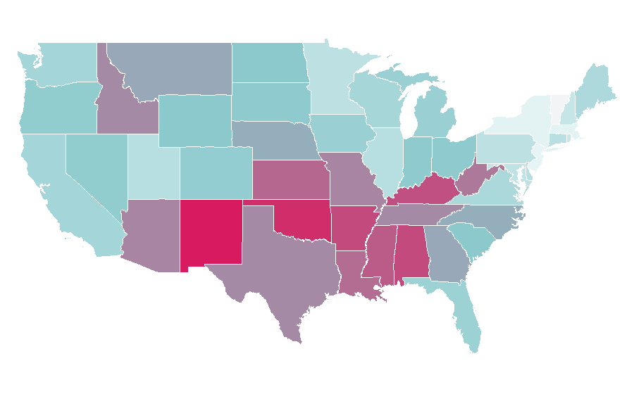 Affinity by region — The Book of Eli, United States