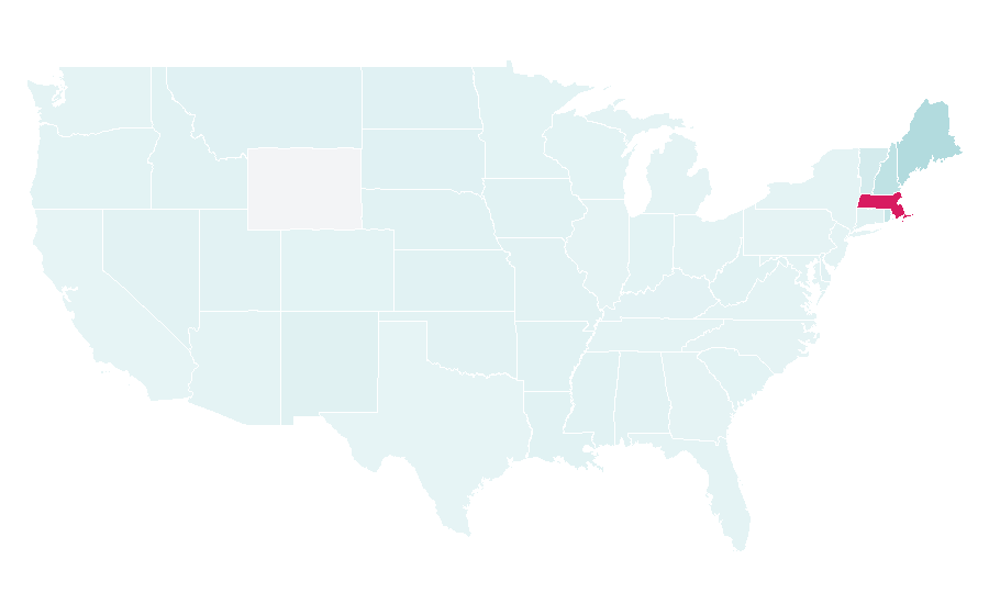 Affinity by region — The Boston Globe, United States