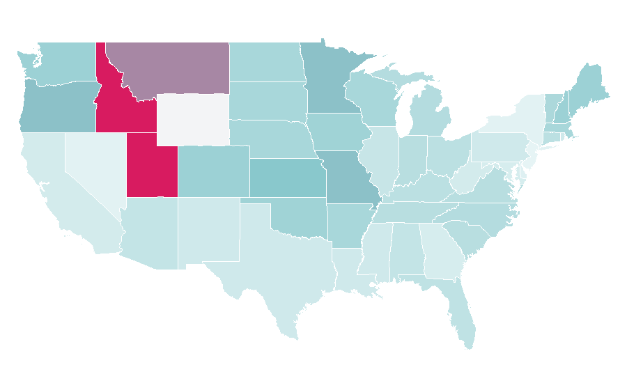 Affinity by region — The Bourne Identity (2002 film), United States