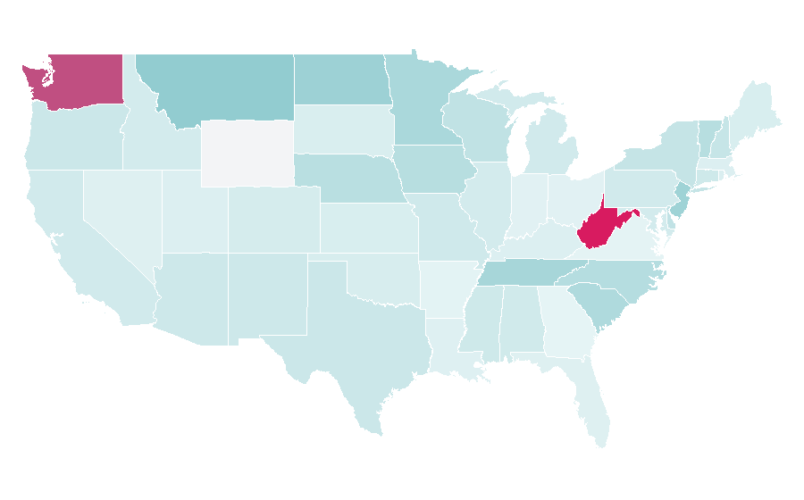 Affinity by region — The Bridge (Danish/Swedish TV series), United States