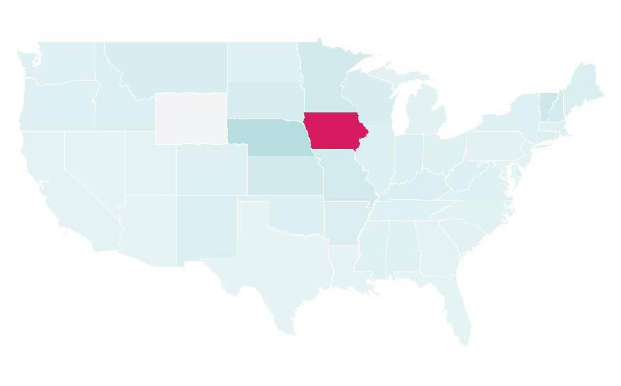 Affinity by region — The Bridges of Madison County (film), United States