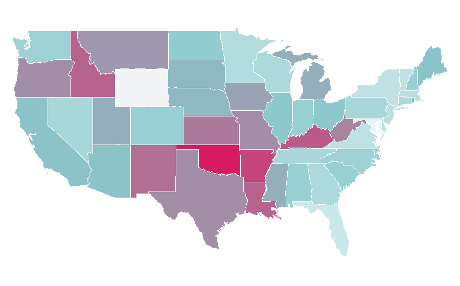 Affinity by region — The Butterfly Effect, United States