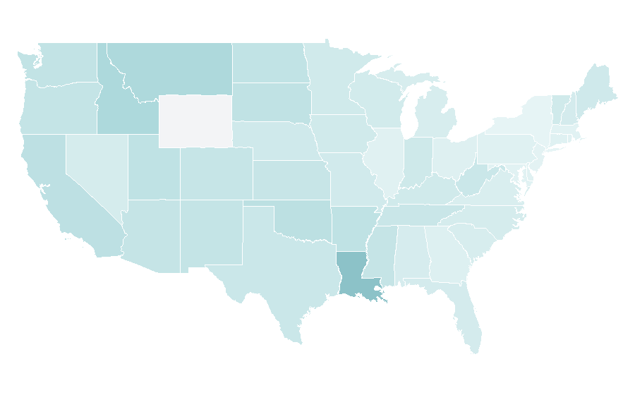 Affinity by region — The Call of the Wild, United States
