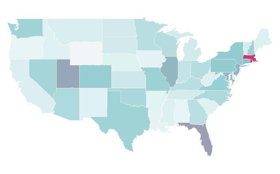 Affinity by region — The Capital Grille, United States
