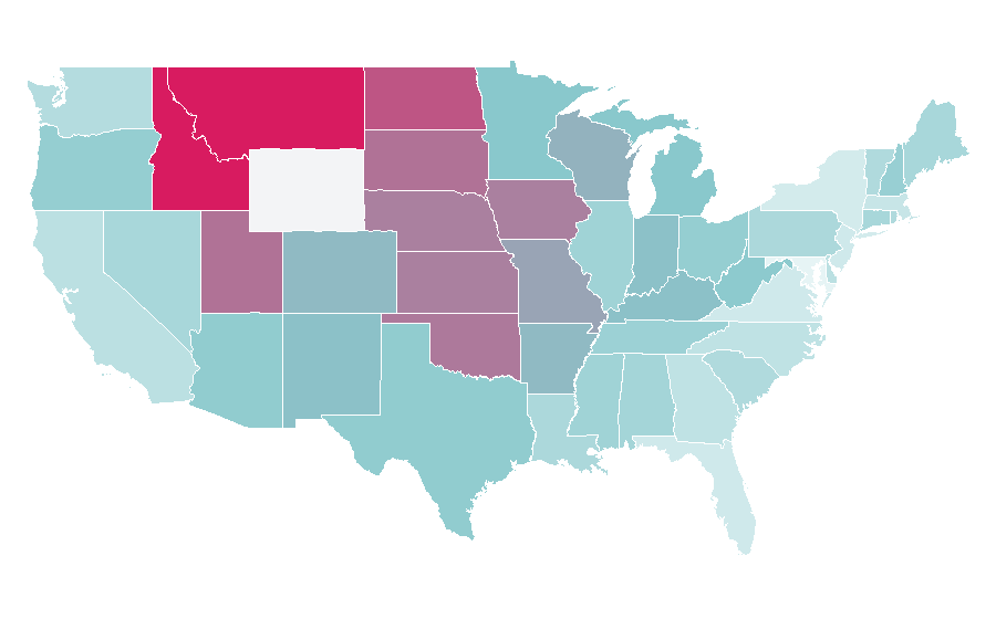 Affinity by region — The Change-Up, United States