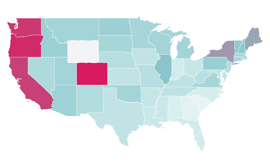 Affinity by region — The Chemical Brothers, United States