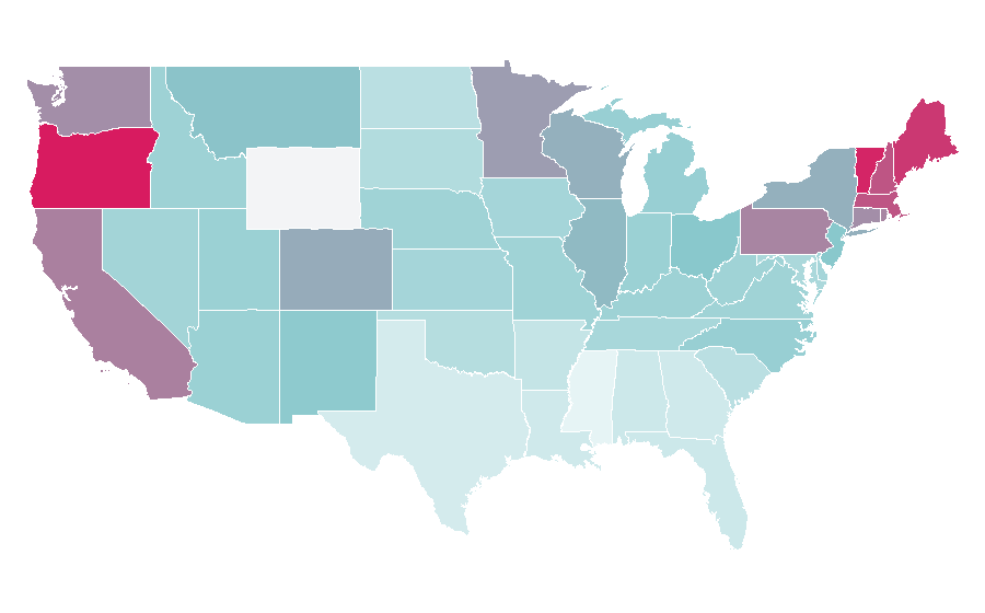 Affinity by region — The Clash, United States