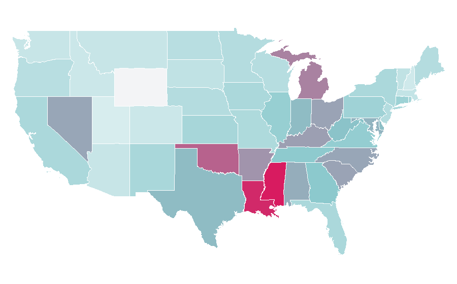 Affinity by region — The Cleveland Show, United States