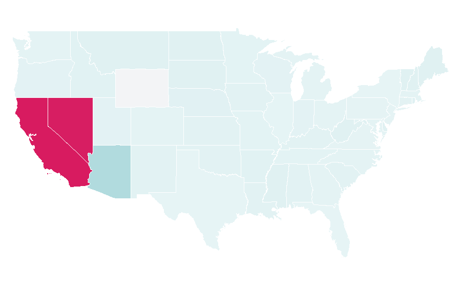 Affinity by region — The Coffee Bean & Tea Leaf, United States