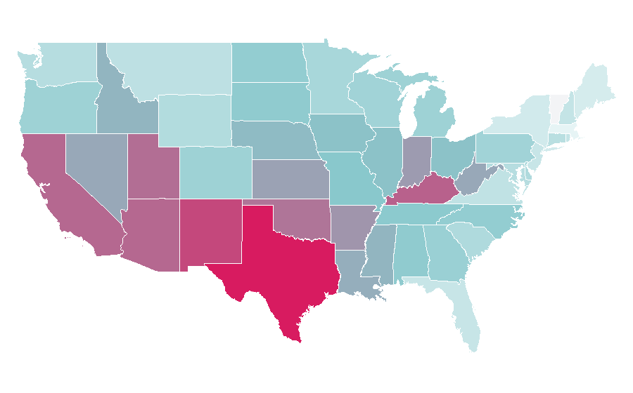 Affinity by region — The Conjuring 2, United States