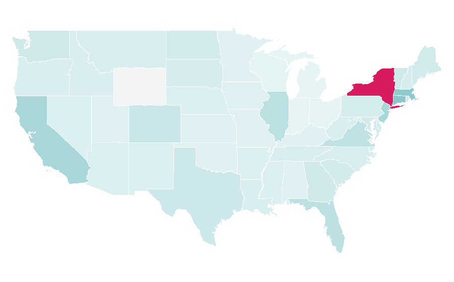 Affinity by region — The Connaught (hotel), United States