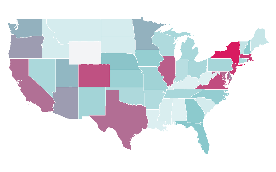 Affinity by region — The Container Store, United States