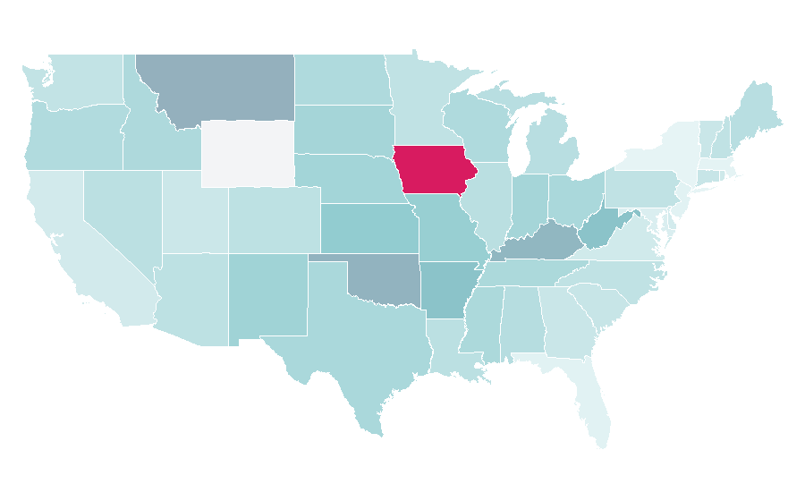 Affinity by region — The Crazies (2010 film), United States