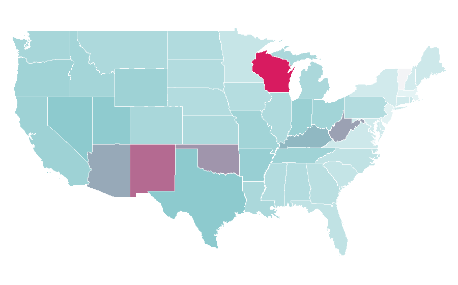 Affinity by region — The Crow, United States