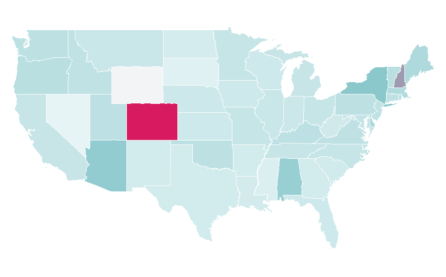 Affinity by region — The Crown, United States