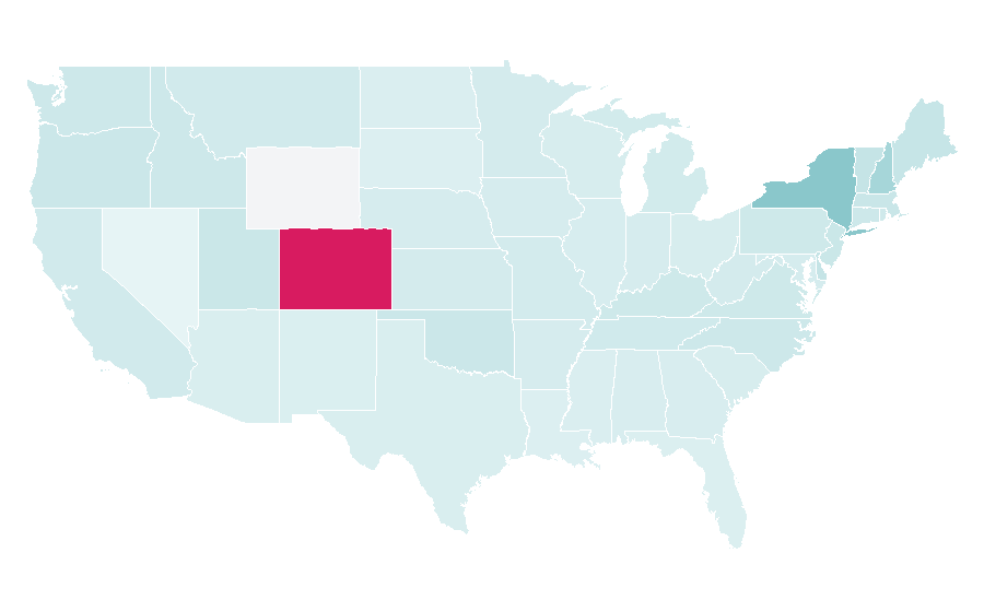 Affinity by region — The Crown (TV series), United States