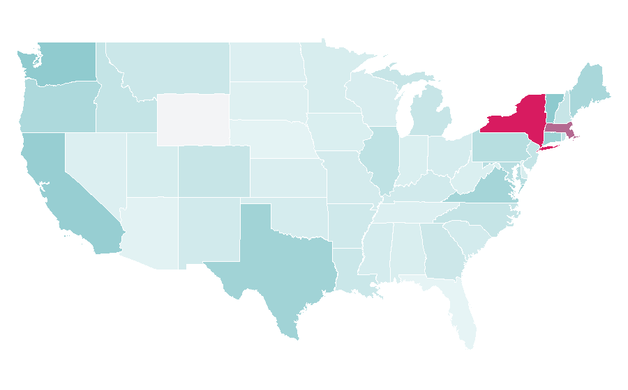 Affinity by region — The Cut (magazine), United States