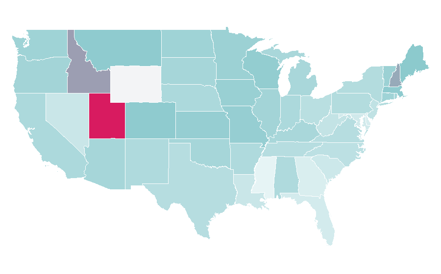 Affinity by region — The Da Vinci Code, United States