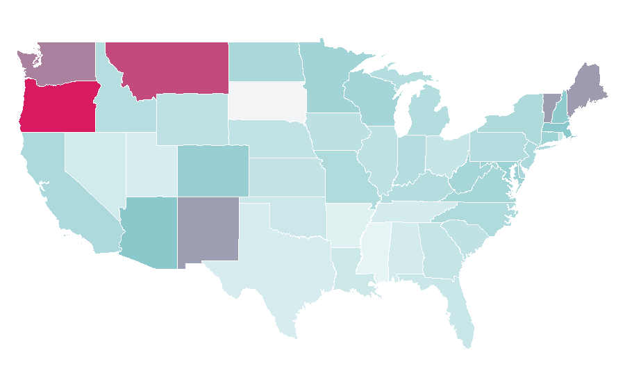 Affinity by region — The Daily Beast, United States