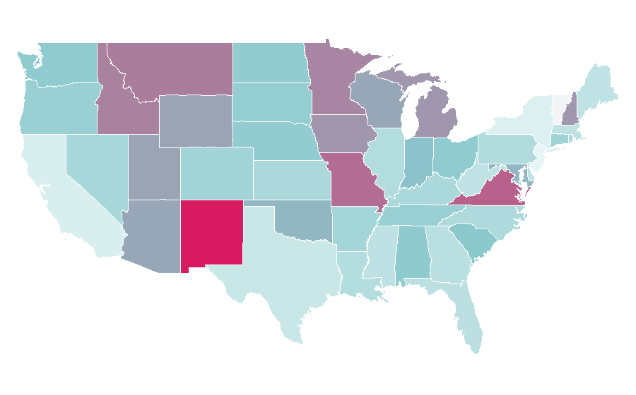 Affinity by region — The Daily Signal, United States