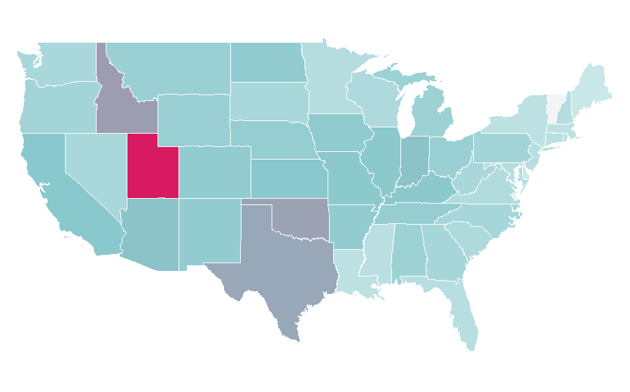 Affinity by region — The Dark Knight Rises, United States