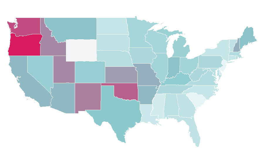 Affinity by region — The Day the Earth Stood Still, United States