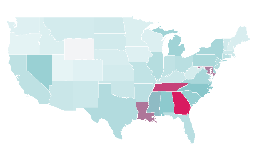 Affinity by region — The-Dream, United States