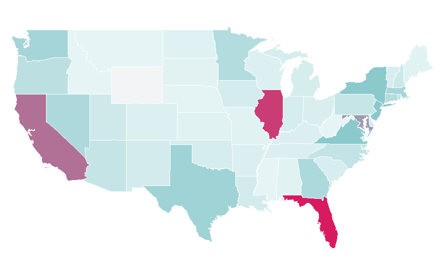 Affinity by region — The Dream Academy, United States