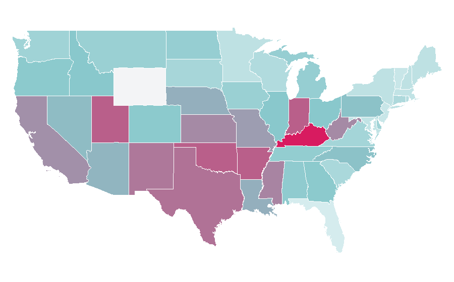 Affinity by region — The Exorcist (film), United States