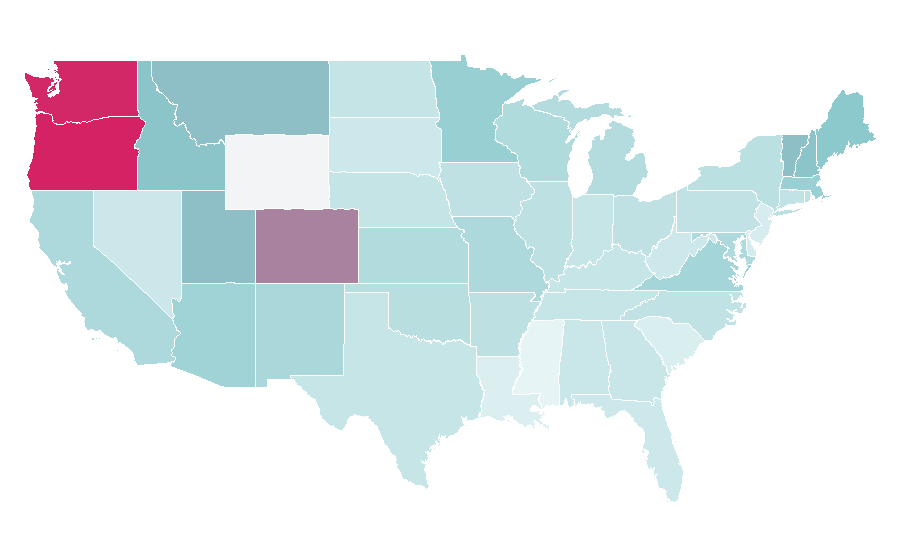 Affinity by region — The Expanse (TV series), United States