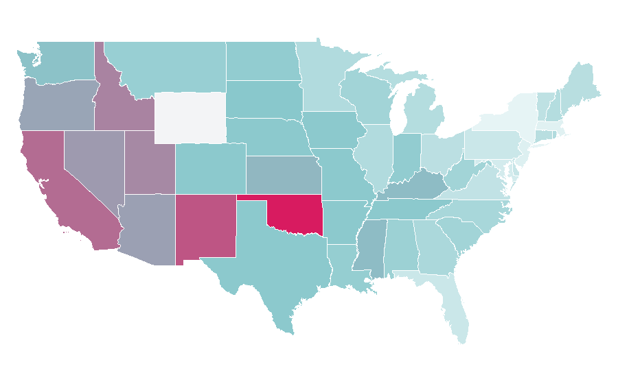 Affinity by region — The Fast and the Furious, United States