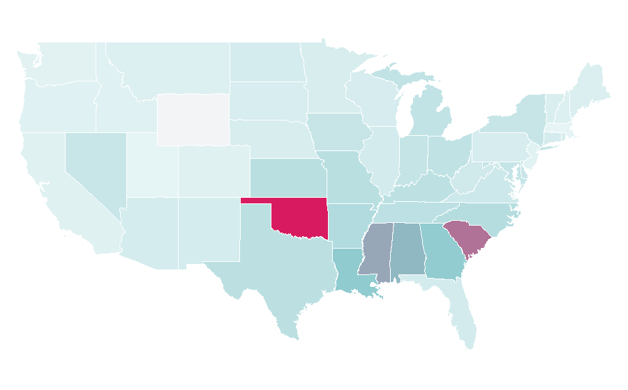 Affinity by region — The First 48, United States