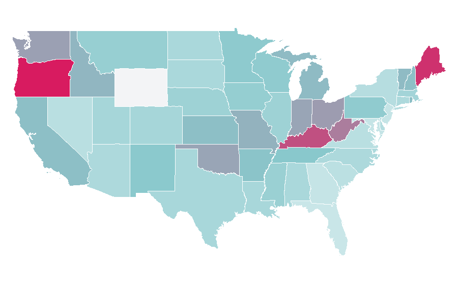 Affinity by region — The Fog, United States