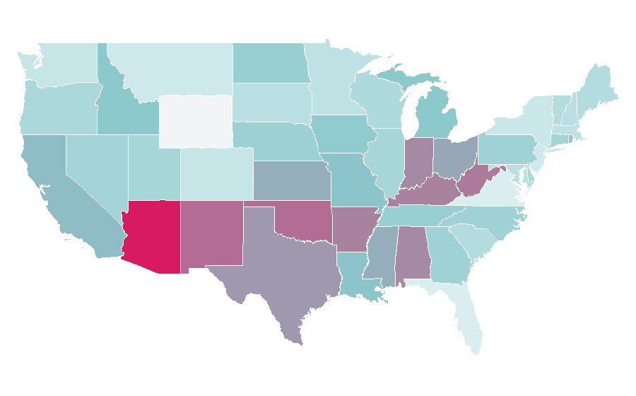 Affinity by region — The Fosters, United States