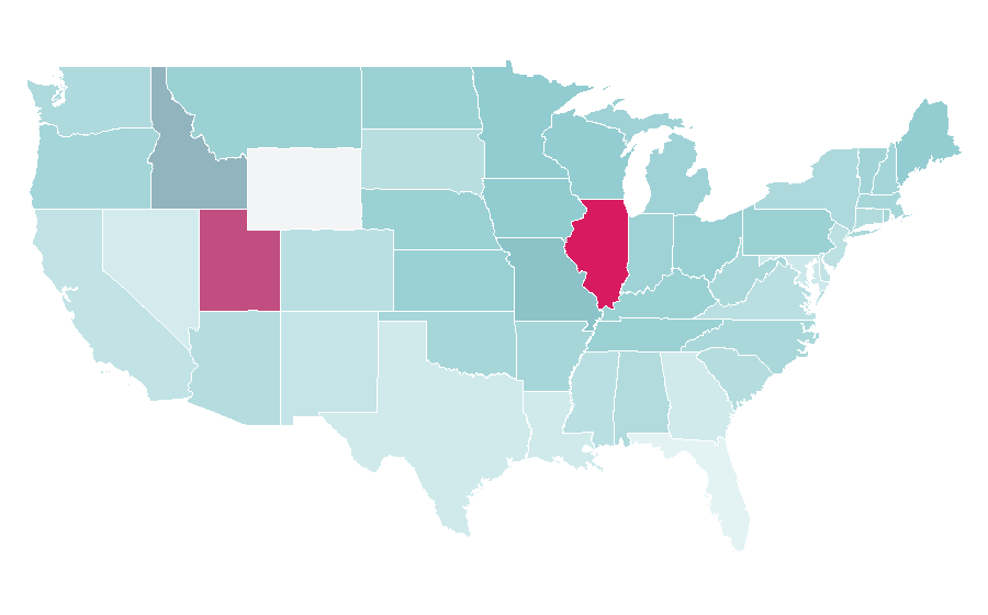 Affinity by region — The Fugitive (1993 film), United States