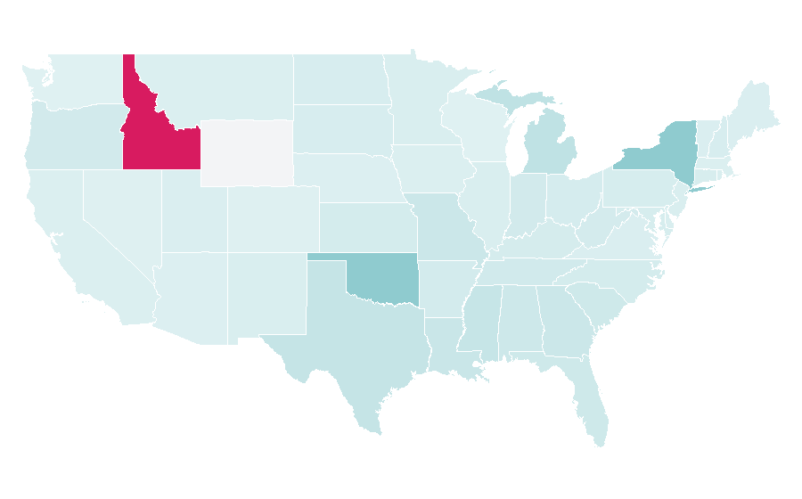 Affinity by region — The Gates, United States