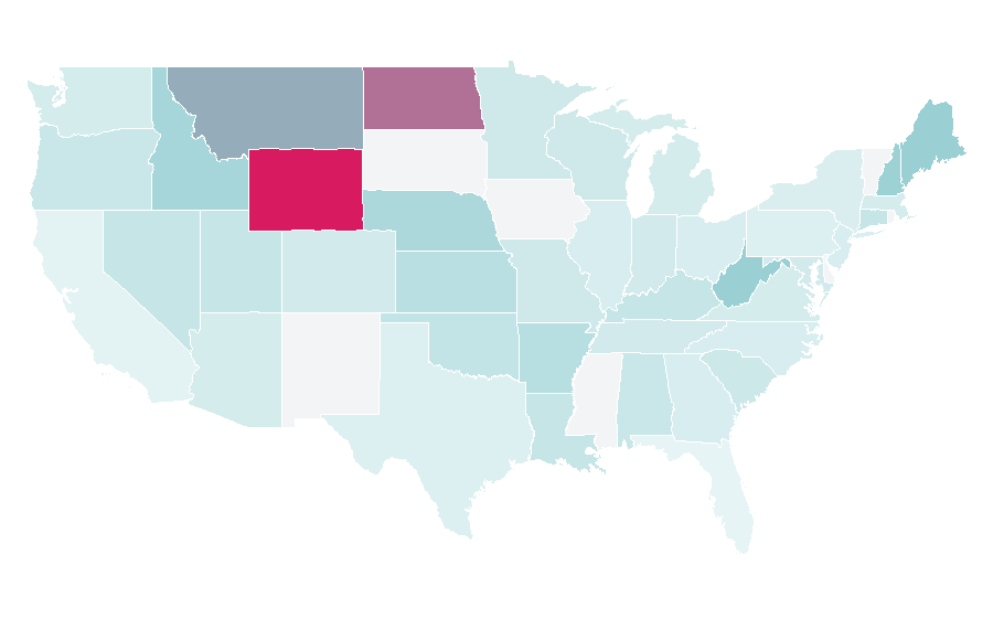 Affinity by region — The Gettysburg Museum Of History, United States