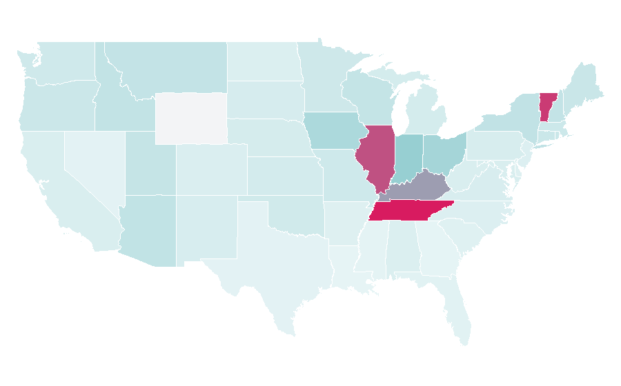 Affinity by region — The Great Escape, United States
