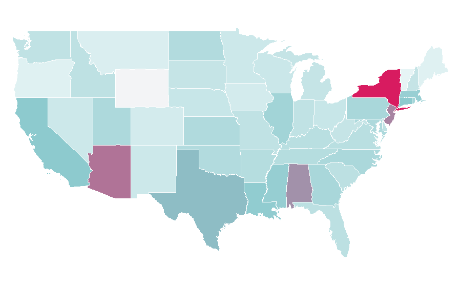 Affinity by region — The Great Gatsby (2013 film), United States