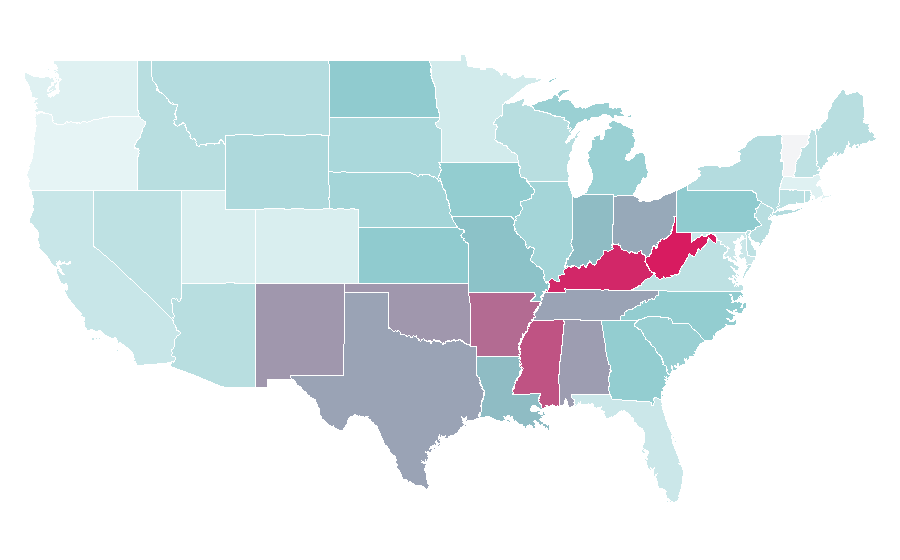 Affinity by region — The Great Khali, United States