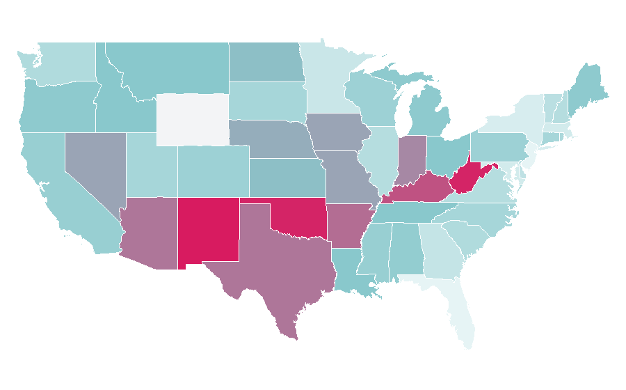 Affinity by region — The Green Inferno, United States