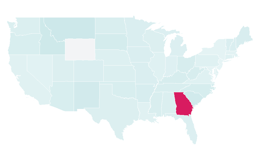 Affinity by region — The Grey (film), United States