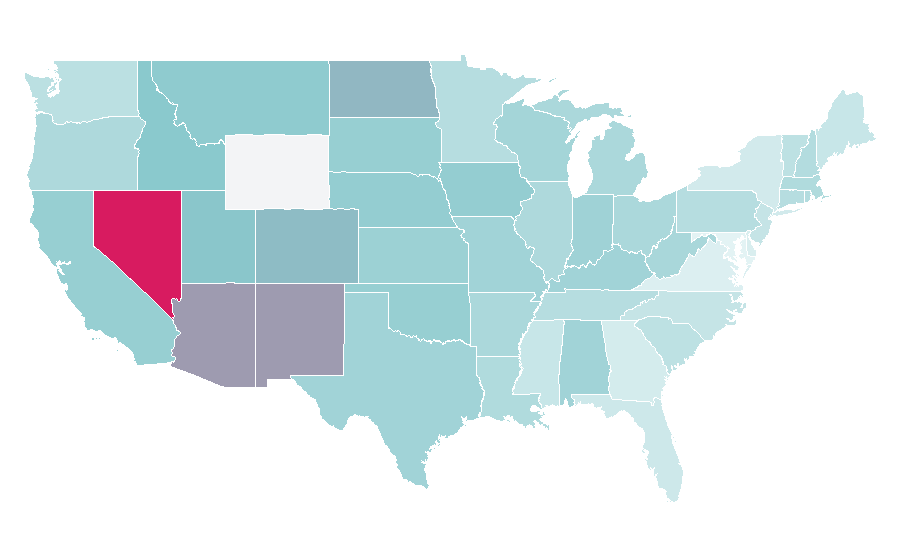 Affinity by region — The Hangover, United States