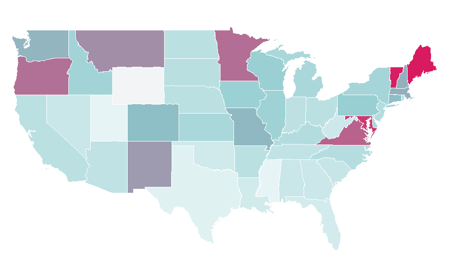Affinity by region — The Hills, United States