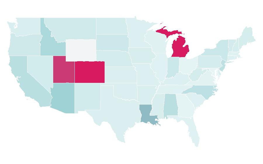 Affinity by region — The Hot Spot, United States